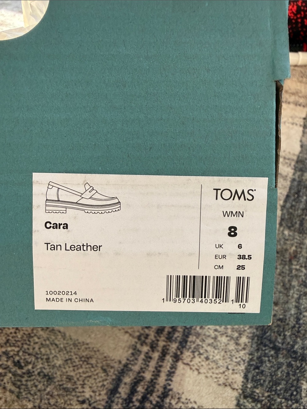 Toms Cara Loafers Tan Leather - Picture 2 of 6